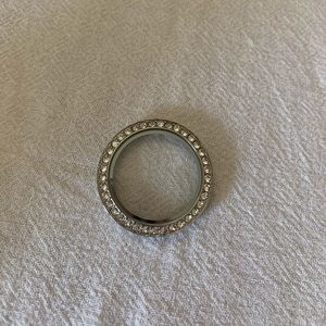 Origami Owl medium crystal locket face